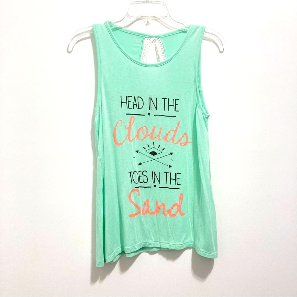 Electric Pink Women’s Pastel Green Tank Top